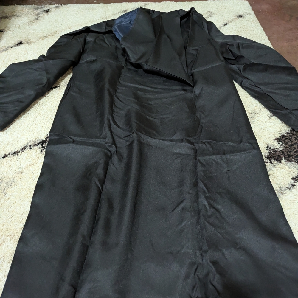 Black Hooded Trench Coat - Picture 5 of 5